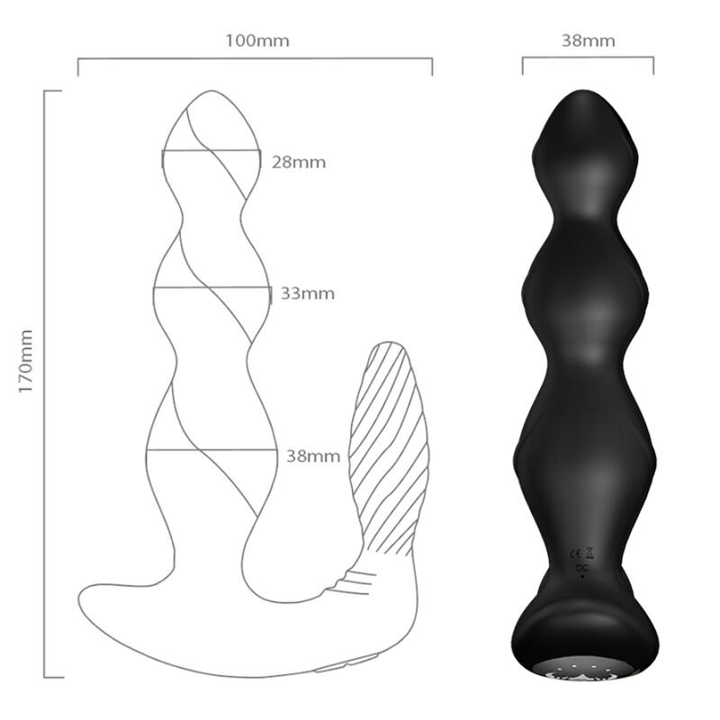 Armony - Manfun Vibrateur & Stimulateur Anal Plug Télécommande Noir | SexDelice – Image 4
