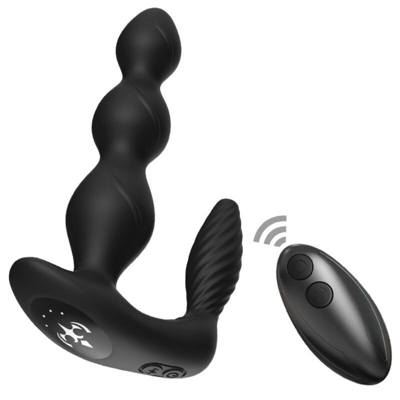 Armony - Manfun Vibrateur & Stimulateur Anal Plug Télécommande Noir | SexDelice