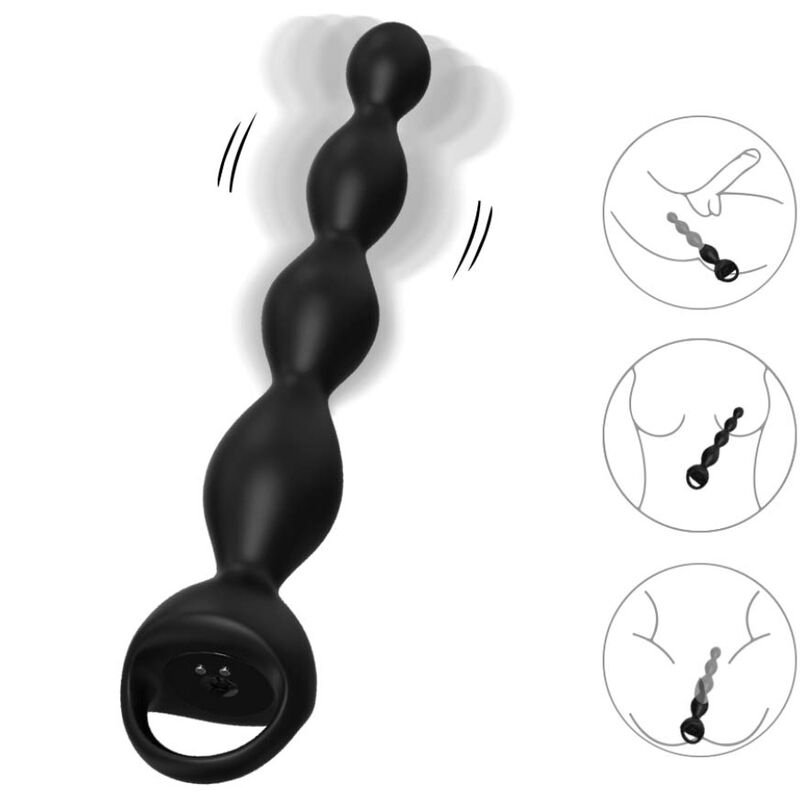 Armony - Plug Anal Vibrateur Doigt Noir | SexDelice