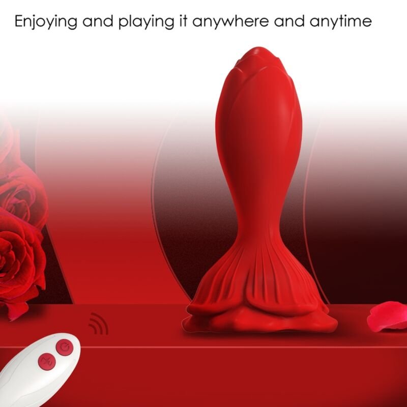 Armony - Vibrateur Rose & Plug Anal Petite Télécommande Rouge | SexDelice – Image 4