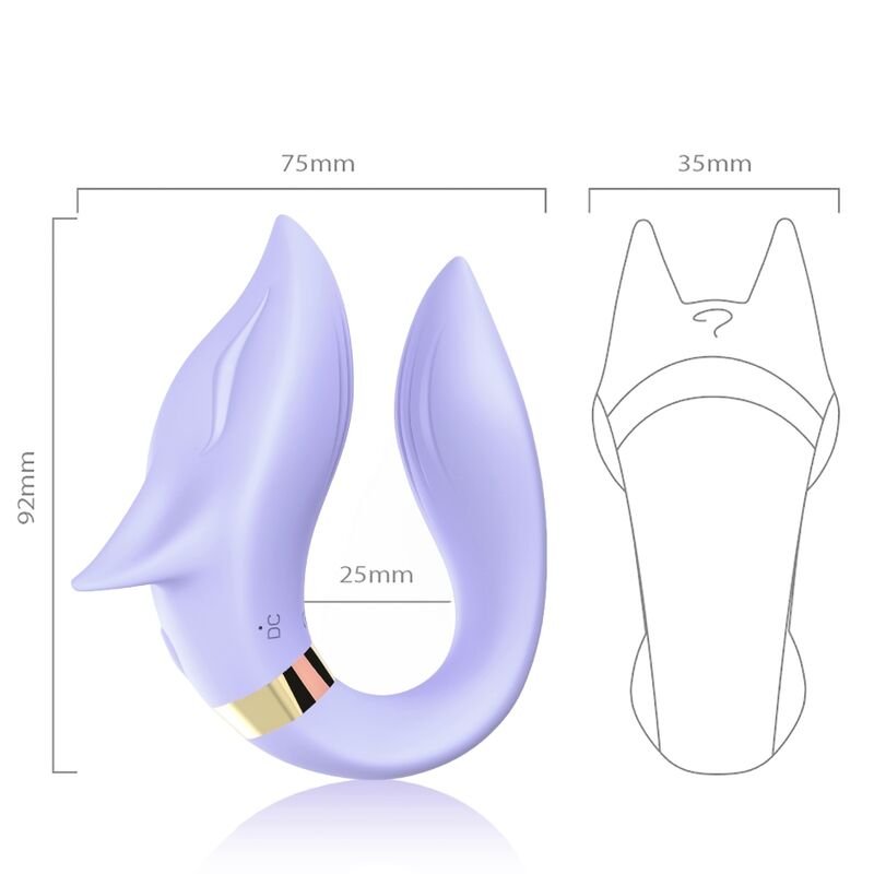 Armony - Vibrateur Fox Pour Couples Télécommande Violet | SexDelice – Image 3