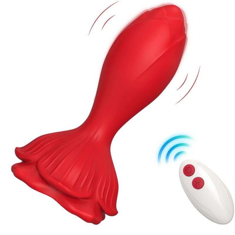Armony - Vibrateur Rose & Plug Anal Petite Télécommande Rouge | SexDelice