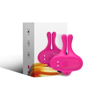 Armony - Pinces À Tétons Magnétiques Vibratoires En Forme De Lapin Rose | SexDelice