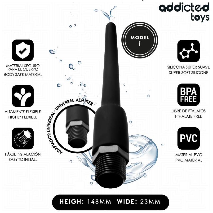 Addicted Toys - Nettoyant Anal Avec Adaptateur Universel Modèle 1 | SexDelice – Image 2