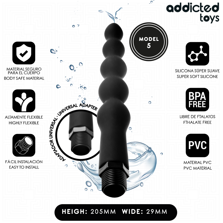 Addicted Toys - Nettoyeur Anal Avec Adaptateur Universel Modèle 5 | SexDelice – Image 2
