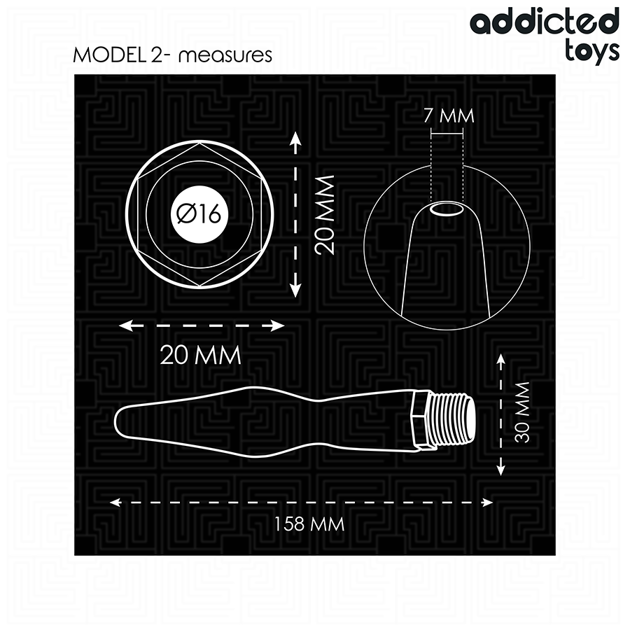 Addicted Toys - Nettoyeur Anal Avec Adaptateur Universel Modèle 2 | SexDelice – Image 5