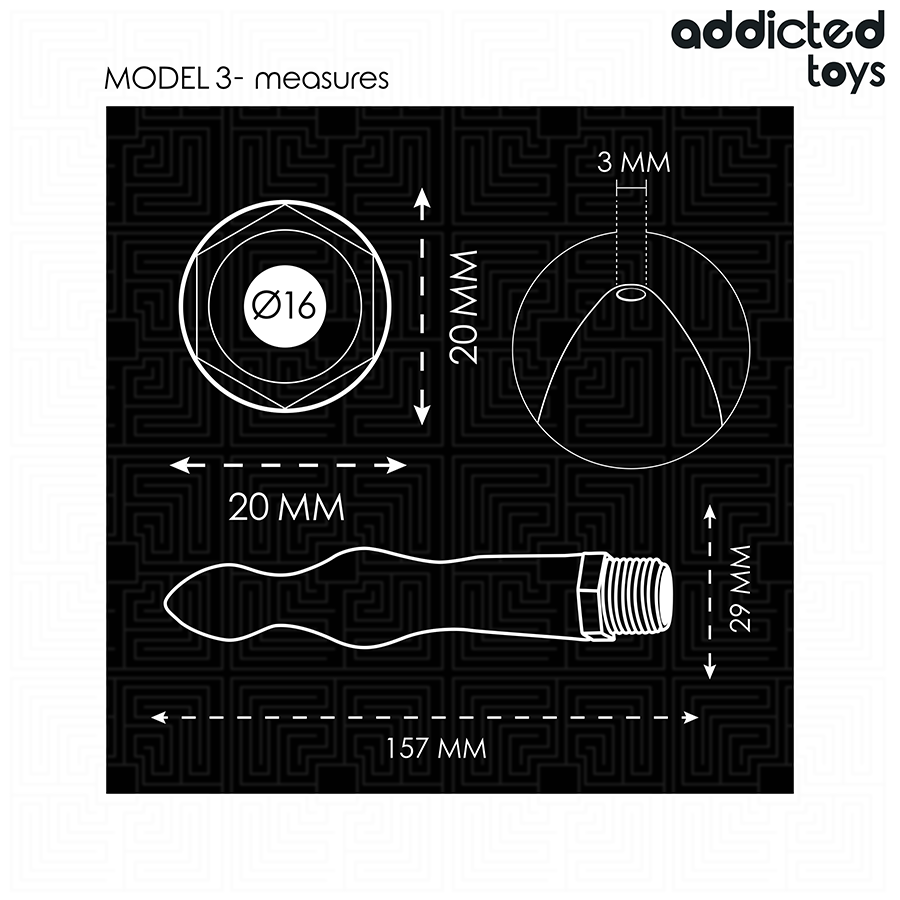 Addicted Toys - Nettoyeur Anal Avec Adaptateur Universel Modèle 3 | SexDelice – Image 5