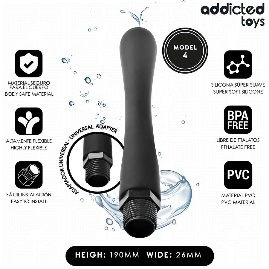 Addicted Toys - Nettoyeur Anal Avec Adaptateur Universel Modèle 4 | SexDelice – Image 2