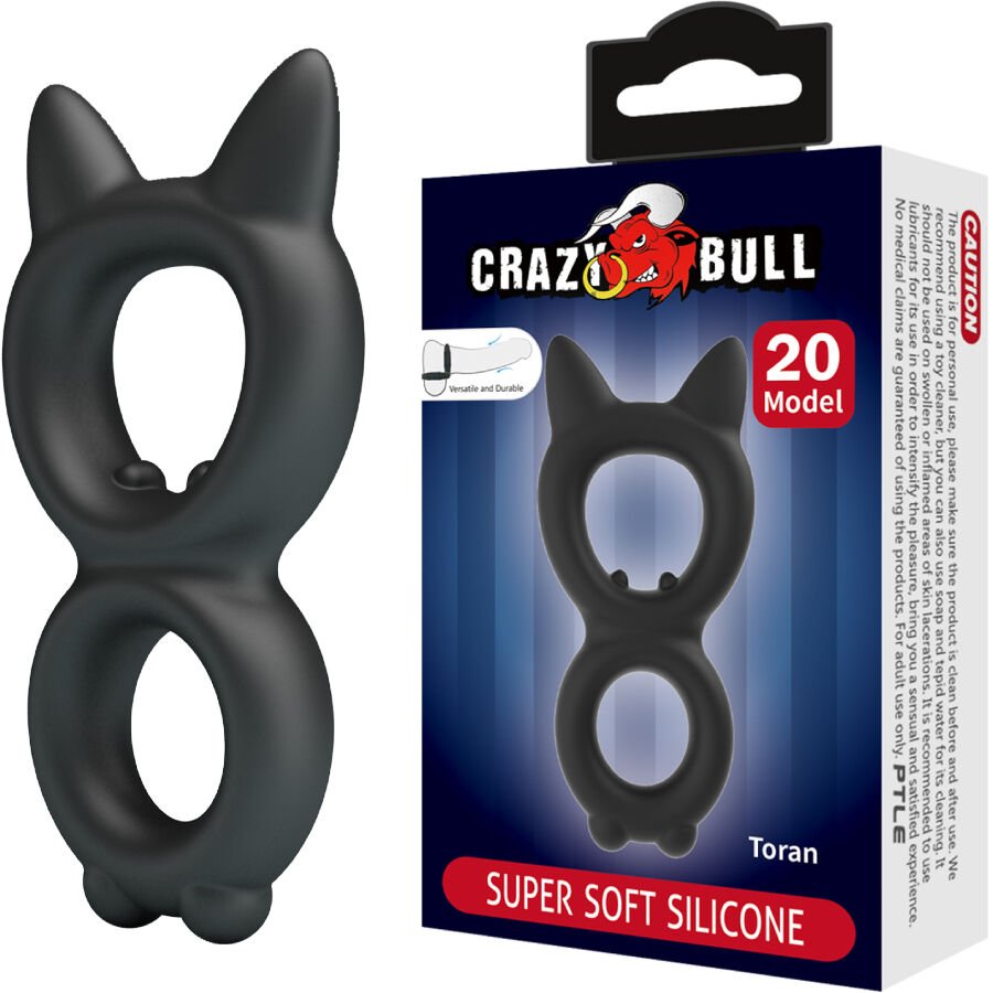 Crazy Bull - Bague Double En Silicone Toran Modèle 20 | SexDelice
