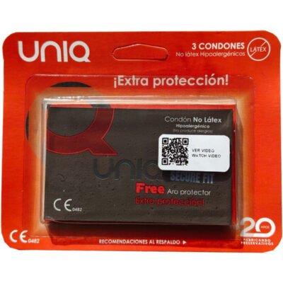 Uniq - Préservatifs Sans Latex Secure Fit 3 Unités | SexDelice