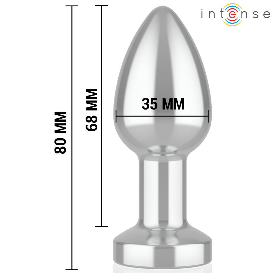 Intense - Plug Anal Vibrant En Métal Avec Lumières LED Et Télécommande - Taille S | SexDelice – Image 5
