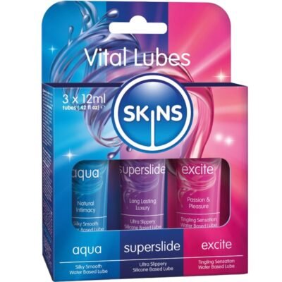 Kit De Lubrifiants Vital Pour La Peau - Aqua, Superslide Et Excite (3 x 12 ml) | SexDelice