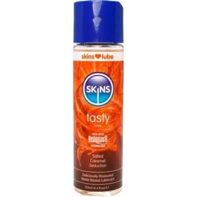 Skins - Lubrifiant À Base D'Eau Délicieux Caramel Salé 130 ML | SexDelice