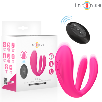 Intense - Julia Double Vibrateur À Pince Stimulateur Avec Télécommande | SexDelice