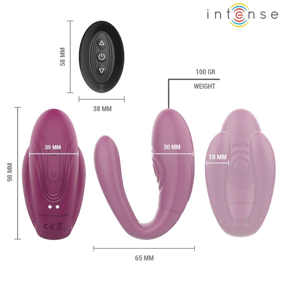 Intense - Stimulateur De Tapotage Et De Vibration Sandra Avec Télécommande | SexDelice – Image 6