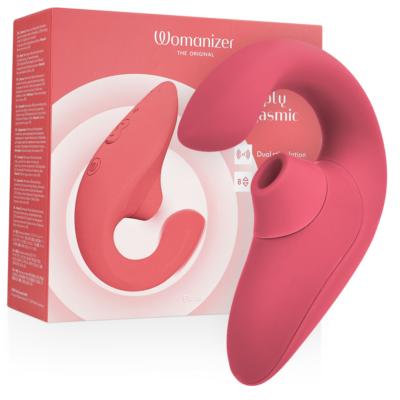 Womanizer - Vibrateur Stimulateur Blend Rabbit Rose Vibrante | SexDelice