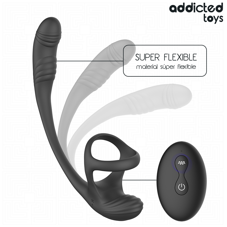 Addicted Toys - Plug Anal Avec Vibration, Ondulation À 360° Et Stimulateur De Testicules | SexDelice – Image 7