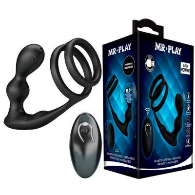 Mr Play - Plug Anal Vibrant Avec Anneau Pénis Et Télécommande | SexDelice