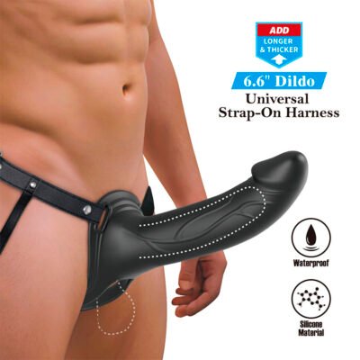 Pretty Love - Landon Black Strap-On Vibrant | SexDelice