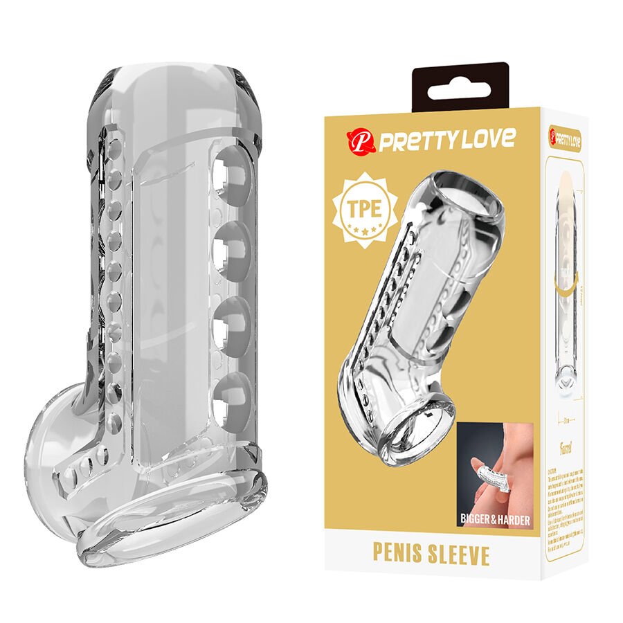Pretty Love - Gaine Pénienne Texturée Transparente | SexDelice