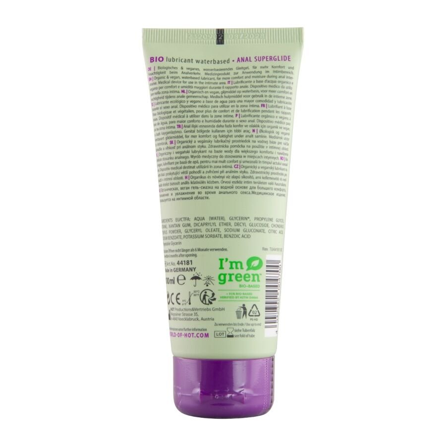 Hot - Lubrifiant Bio À Base D'Eau Anal 100 ML | SexDelice – Image 2