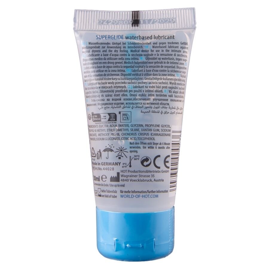 Chaud - Superglide Liquid Pleasure Lubrifiant À Base D'Eau 30 ML | SexDelice – Image 2