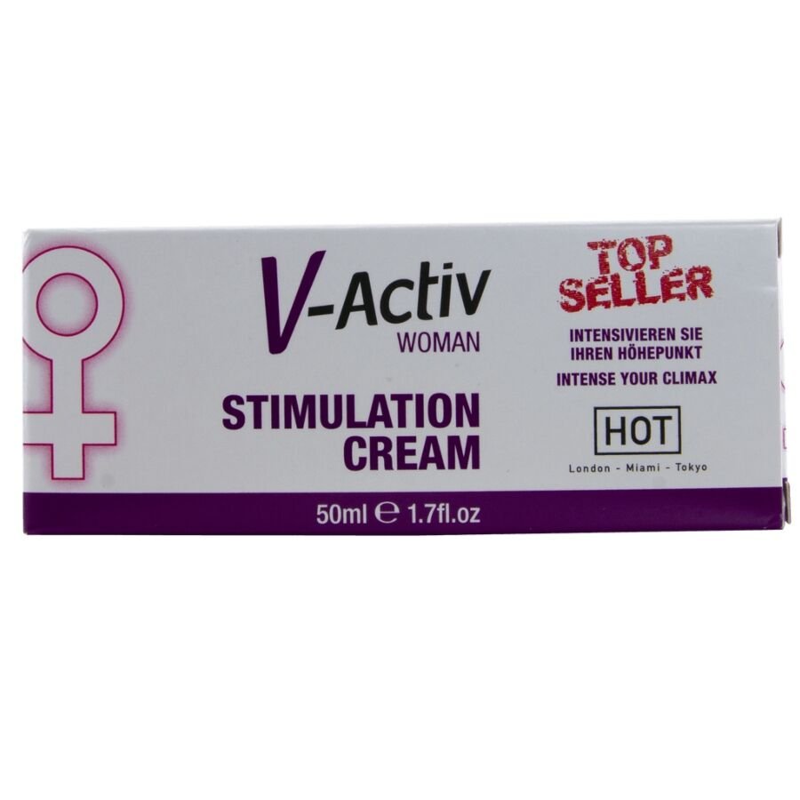 Hot - Crème Stimulante V-Activ Pour Femmes 50 ML | SexDelice – Image 4