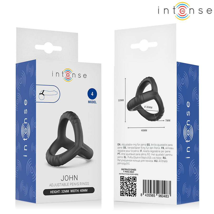 Intense - John Anneau Triple Ajustable Pour Le Pénis Modèle 4 | SexDelice – Image 5