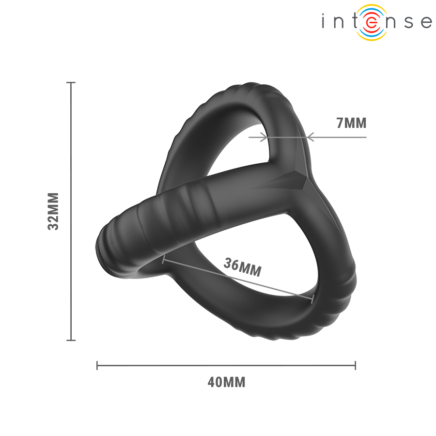 Intense - John Anneau Triple Ajustable Pour Le Pénis Modèle 4 | SexDelice – Image 6