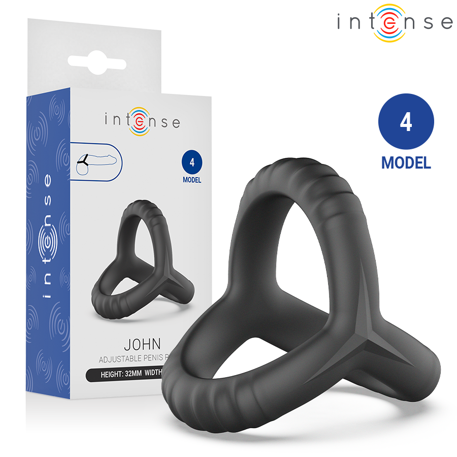 Intense - John Anneau Triple Ajustable Pour Le Pénis Modèle 4 | SexDelice