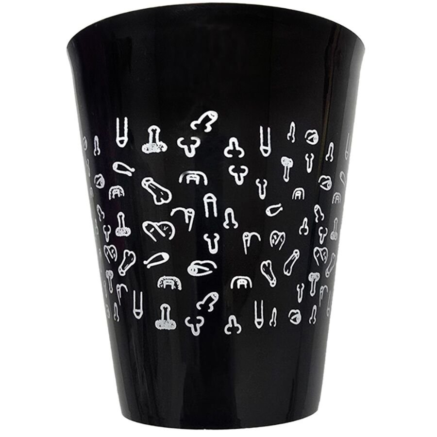 Diablo Picante - Black Cup 500 ML Avec Pénis Blancs | SexDelice