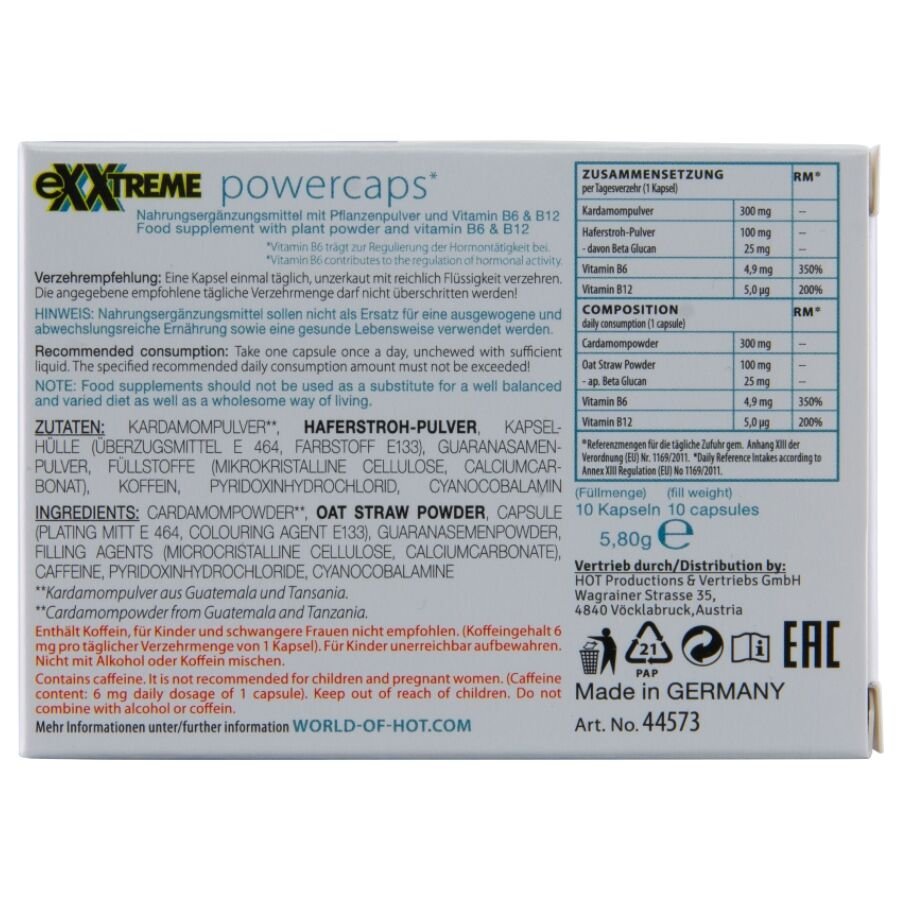 Hot - Exxtreme Capsules Puissance Man 10 Unités | SexDelice – Image 4