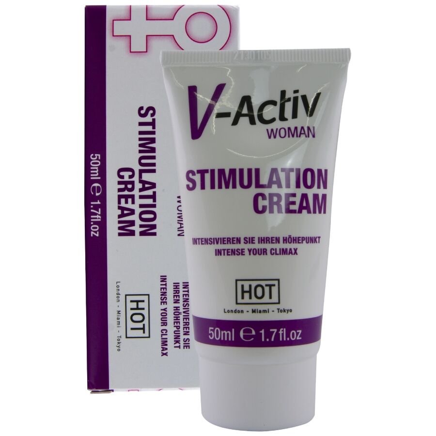 Hot - Crème Stimulante V-Activ Pour Femmes 50 ML | SexDelice