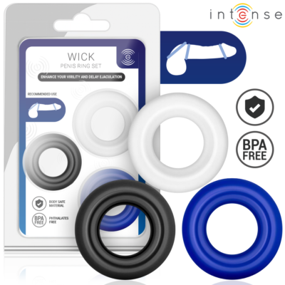 Intense - Ensemble De 3 Anneaux Pénis De Couleurs Variées | SexDelice
