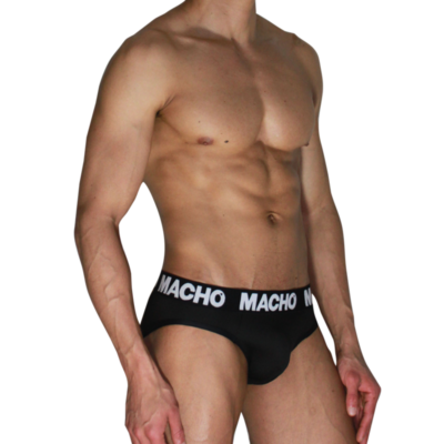 Macho - MCH007 Classique Slip Noir + Noir S | SexDelice