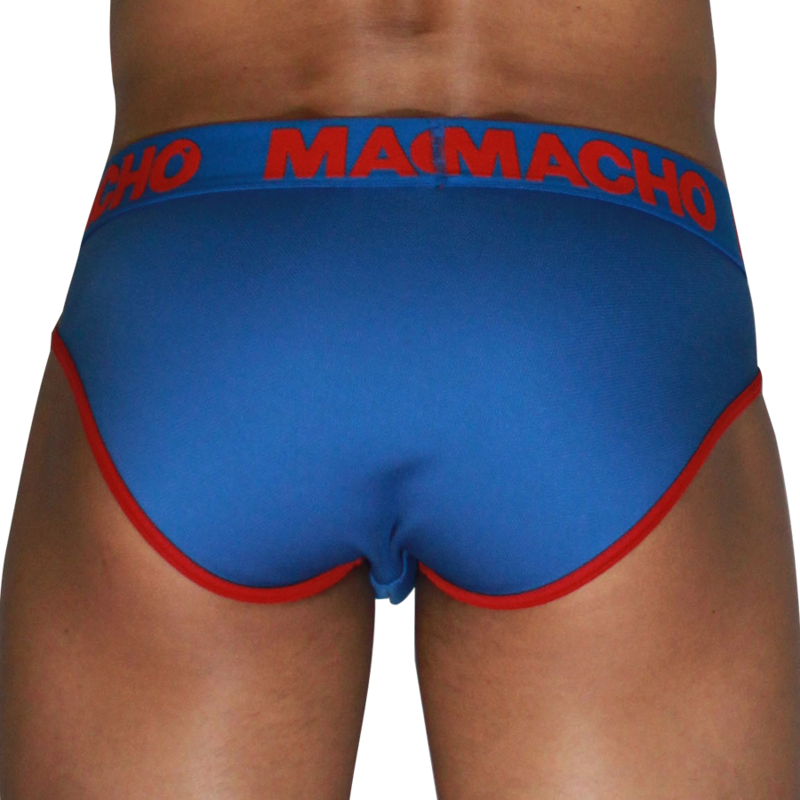 Macho - MCH005 Classic Slip Bleu + Rouge M | SexDelice – Image 3