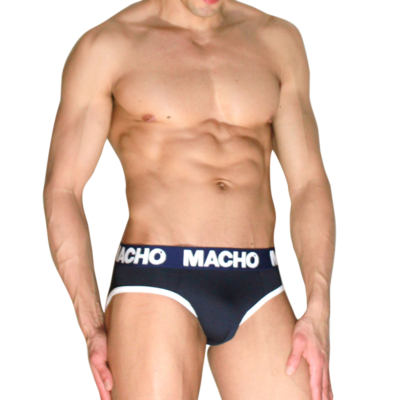 Macho - MCH008 Slip Classique Bleu Marine M | SexDelice