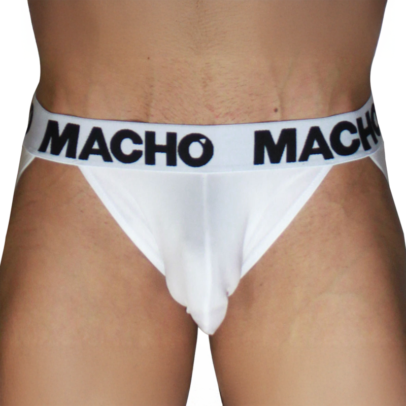 Macho - MX29BL Jock Blanc + Blanc M | SexDelice