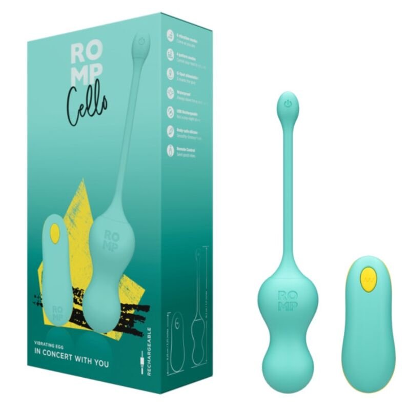 Romp - Cello Vibrant Multifonction Cello Turquoise Avec Télécommande | SexDelice – Image 6