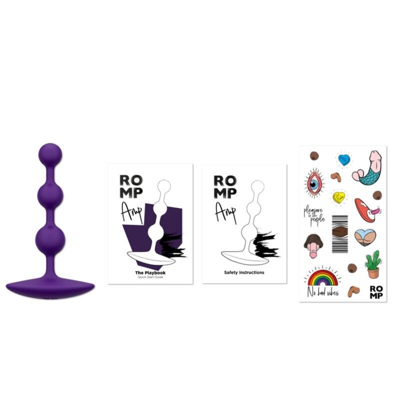 Romp - Amp Perles Anales En Silicone Flexible Violettes 12,5 CM | SexDelice – Image 12
