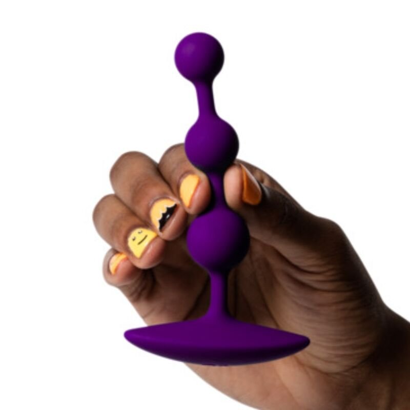 Romp - Amp Perles Anales En Silicone Flexible Violettes 12,5 CM | SexDelice – Image 3