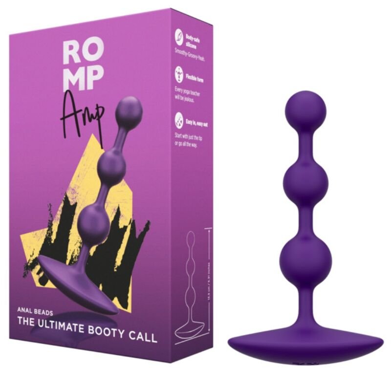 Romp - Amp Perles Anales En Silicone Flexible Violettes 12,5 CM | SexDelice – Image 7