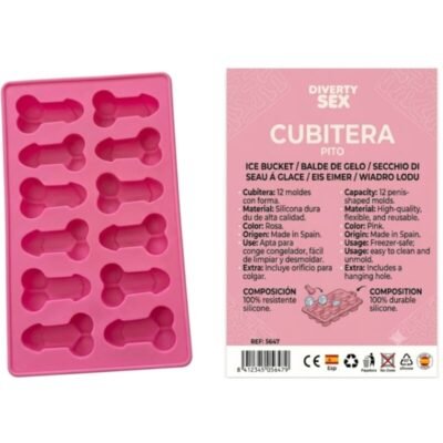 Diablo Picante - 12 Pénis En Silicone Dur Pour Seau À Glace Suspendu Rose | SexDelice