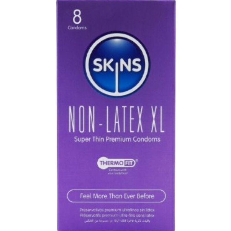 Skins - Préservatifs Sans Latex Paquet De 4, Format XL | SexDelice