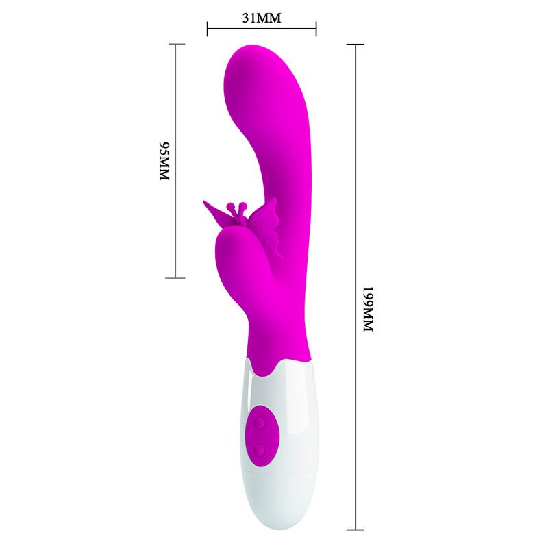 Pretty Love - Vibrateur Lapin Violet 30 Fonctions Baiser Papillon | SexDelice – Image 8