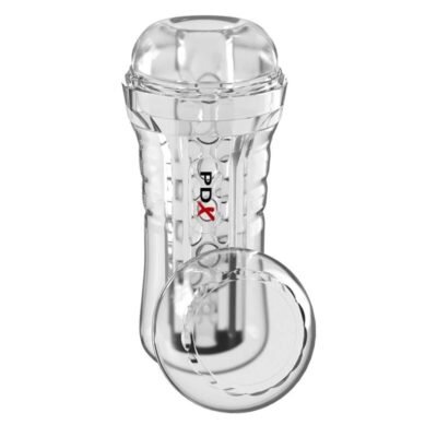 PDX Elite - Viewtube Plus See-Thru Ez-Grip Transparent Stroker 21 CM | SexDelice