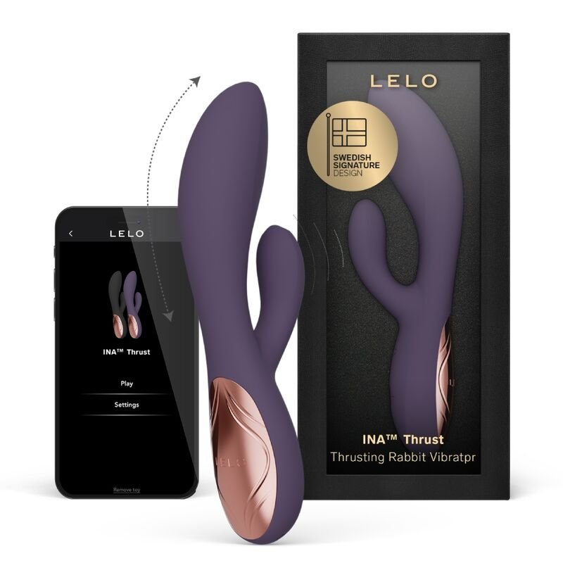 Lelo - Ina Thrust Rabbit Vibrateur À Poussée Violet | SexDelice