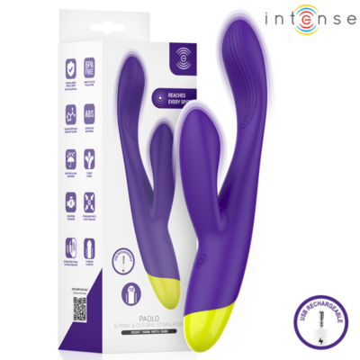 Intense - Stimulateur Lapin Rechargeable Paolo Pour Le Point G Et Le Clitoris | SexDelice