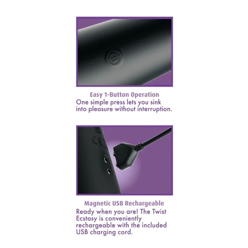 Anal Fantasy Elite - Twist Ecstasy Stimulateur Anal Rotatif Rechargeable | SexDelice – Image 3