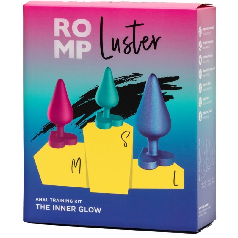 Romp - Kit D'Entraînement Anal Luster S/m/l Avec Base En Forme De Cœur | SexDelice – Image 9